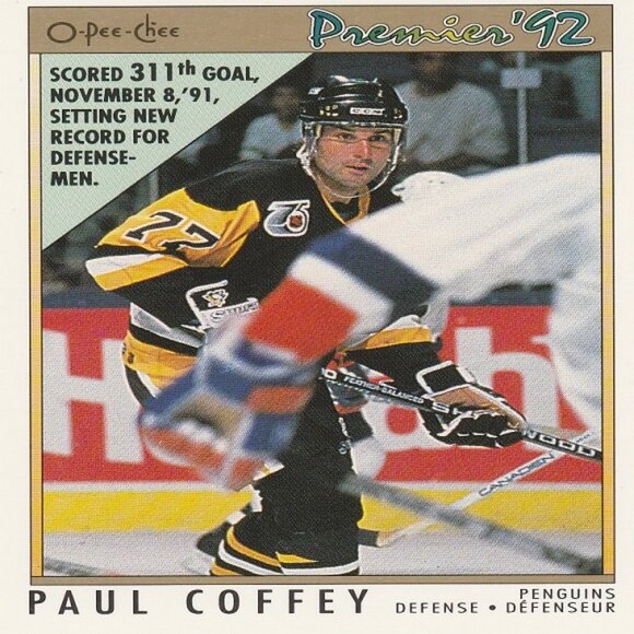 Paul Coffey Pittsburgh Penguins NHL Hockey Card Collection - 14 Card Set - Picture 13 of 15